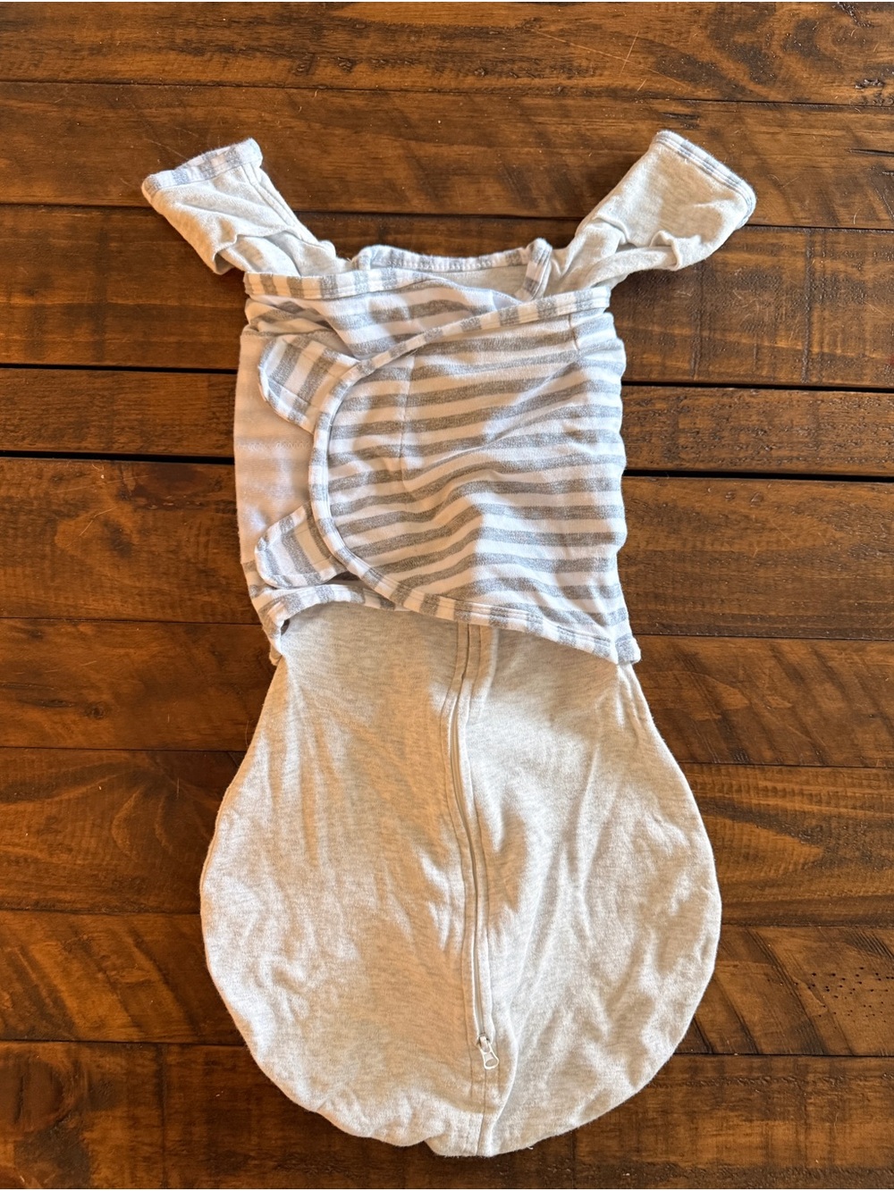 Swaddle Designs Gray & White Striped Baby Swaddle Sack